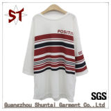 Wholesale Cotton Printed Striped T-Shirt Long Sleeve T-Shirt