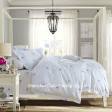 White Cotton with Reactive Printing Pattern Hotel Bed Linen
