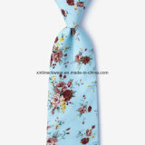 Men Fashion Handmade Slim Printed Floral 100% Cotton Tie