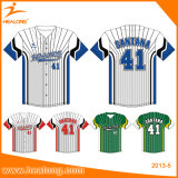 Healong Sublimation Youth Sports Club Uniforms Baseball Jerseys Shirts