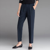 New Fashion Navy Blue Long Formal Wear Ladies Office Pants