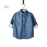 New Design Slim Cotton Blue Boys' Long Sleeve Denim Shirt by Fly Jeans