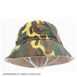 Custom Reversible Camo Bucket Cap Army Camouflage Camp Fisherman Cap