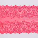 Carmine Lace Fabric China Jacquard Lace Dress Fabric