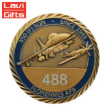 Promotion Gift Custom USA Military Metal 3D Soft Enamel Gold Souvenir Challenge Commemorative Coin for Sale