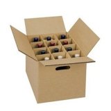 Kraft Corrugated Paper Wine Box (GB-029)