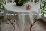 Ribbon Table Cloth in White Ivory Beige Color St0037