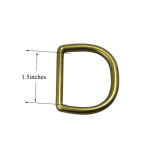 Zinc Alloy Cheap D Ring Metal D Ring for Bags (inner size: 1.5inches)