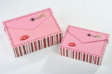 Pink Post Cards Collection Boxes with Magnetic Closure