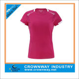 Polyester Women Brethable Sport Running T Shirt