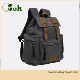 Wholesale 14 Inch Classic Retro Mini Small Canvas Hiking Backpack with Laptop Compartment