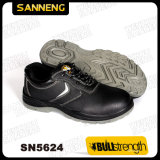Black Color Leather PPE Safety Shoes Sn5624
