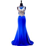 Blue Chiffon Party Prom Gowns Celebrity Evening Dresses Wd95