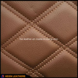 Stiched Sponge Microfiber Leather for Car Seat Cover Hx-M1702