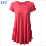 Sell Cheap Round Collar Comfortable Cotton T Shirt with Short Sleeves