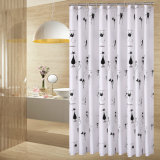 Popular Printed Waterproof Polyester Fabric Bathroom Shower Curtain (01S0010)