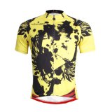 Fashion Sports Jacket Tops Men's Reathable Yellow Cycling Jersey