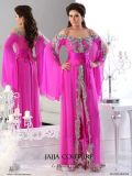 off-Shoulder Sheath Evening Dress Long Sleeve Chiffon Prom Dress W1471918