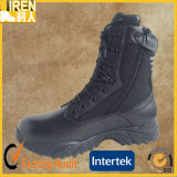 Black Genuine Cow Leather Cheap Price Police Tactical Boot