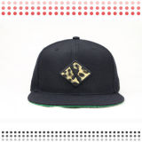 Customized Design Blank Acrylic Snapback Hats with Leopard Leather Brim