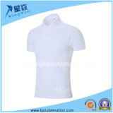 White Color Modal Polo T-Shirt for Sublimation