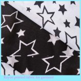 Five Stars Pattern design Full Viscose Rayon Fabric for Shirt/Blouse /Dress