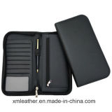 Top Quality Zipper Travel Wallet Leather Credit Card Holder