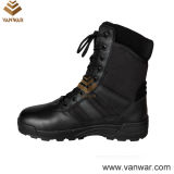 Competitive Black Leather Military Army Boots