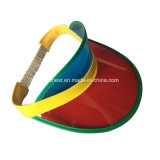 Custom Logo Cheap Promotional Colorful PVC Sun Visor Hat