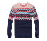 New Design Men's Windproof Jacquard Sweater Mens Knitwear for Christmas Gift