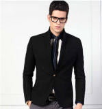 Men's 1-Button Black Slim Fit Suit