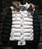 Men's Fashion Contrast Padding Hoody Fur Jacket with High Quality