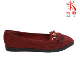 Classic Style Lady's Flats Sandal with Tassle Decoration (FL304)
