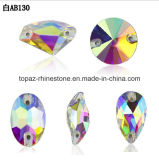 Mixed Shapes Clear Ab Sew-on Flat Back Glass Rhinestones (ER01)