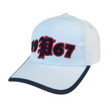 Custom 3D Embroidery Fashion White Cotton Sports Basketball Cap Man Hat