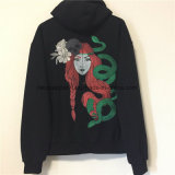 Customized 100% Cotton Hoodie with Embroidery Logo