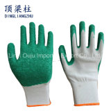 13G Polyester Shell Safety Work Glove with Crinkle Latex Coated