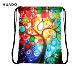 Huado Colorful Drawstring Bag Waterproof Travel Backpack Sport Gym Bag Yoga Runner