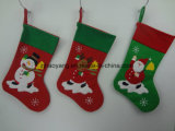 Non-Woven Fabric Christmas Stocking with Embroidery