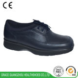Leather Shoes for Diabetic Foot with Lace-up