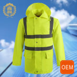 OEM Yellow Reflective Safety Cleaning Uniform, Hi Vis Outdoor New Style Subway Uniforms