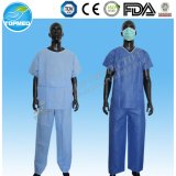 Disposable Non Woven Hospital Scrub Suit for Patient