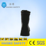High Cut Genuine Leather PU Injection Steel Plate Safety Footwear