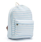 Canvas Stripe Backpack for Girl's Outdoor and Sports (BSBK0067)