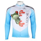 Jumping Frog Pattened Fashion Sports Jacket Tops Men's Cycling Jersey