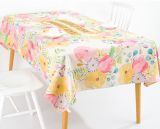 Printed Faux Linen Fabric Tableclothsft02kt102