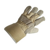 High Quality Cow Split Suede Full Palm Leather Glove From China