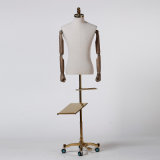 Fiberglass Male Torso Mannequin with Pants and Shoes Holder