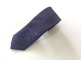 Men's Fashion Blue Colour Check Design Jacquard Silk Neckties