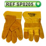 Industrial Safety Gloves Cow Split Leather Gloves Working Gloves (SP0205)